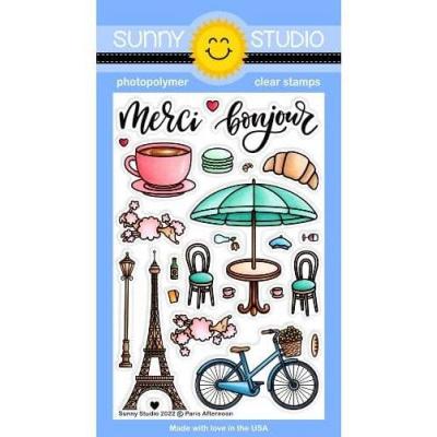 Sunny Studio Clear Stamps - Paris Afternoon